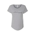 thumbnail image 1 of Hey You, Love Large Women's Handprinted Gray T-Shirt, "Saltwater Cures All Wounds", 1 of 3