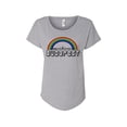 thumbnail image 1 of Hey You, Love Small Women's Budapest Rainbow Skyline T-Shirt, Gray, 1 of 2