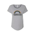 thumbnail image 1 of Hey You, Love Small Women's Chicago Rainbow Skyline T-Shirt, Gray, 1 of 2