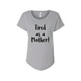 thumbnail image 1 of Hey You, Love X-Large Women's Handprinted Gray T-Shirt, "Tired as a Moher!", 1 of 3