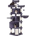 Heybrother XL Cat Tree, 73.4 inch Cat Tower with 3 Caves, 3 Cozy