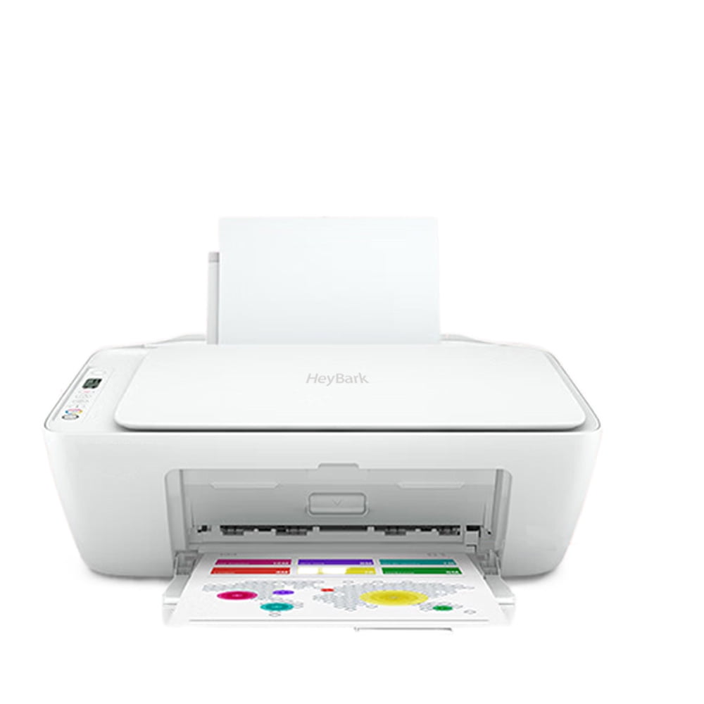 HeyBark Document printers, Wireless Color Inkjet Printer, Print, scan, copy, Easy setup, Mobile printing, Best-for-home, 3 months of Instant Ink included,white