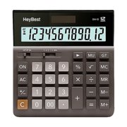 HeyBest Calculators, Desk Calculator 12 Digit Extra Large 4.3-Inch LCD Display, Two Way Power Battery and Solar Calculators Desktop