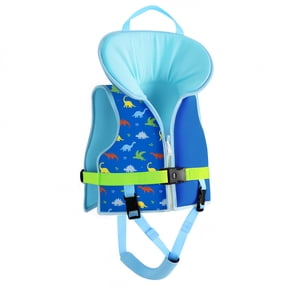HeySplash Kids Swim Vest for 22-33 LBS /3-5 Years Kids Vest with Safety Strap Buckle & Adjustable Crotch Pad for Pool Beach, Swim Training Equipment, Blue