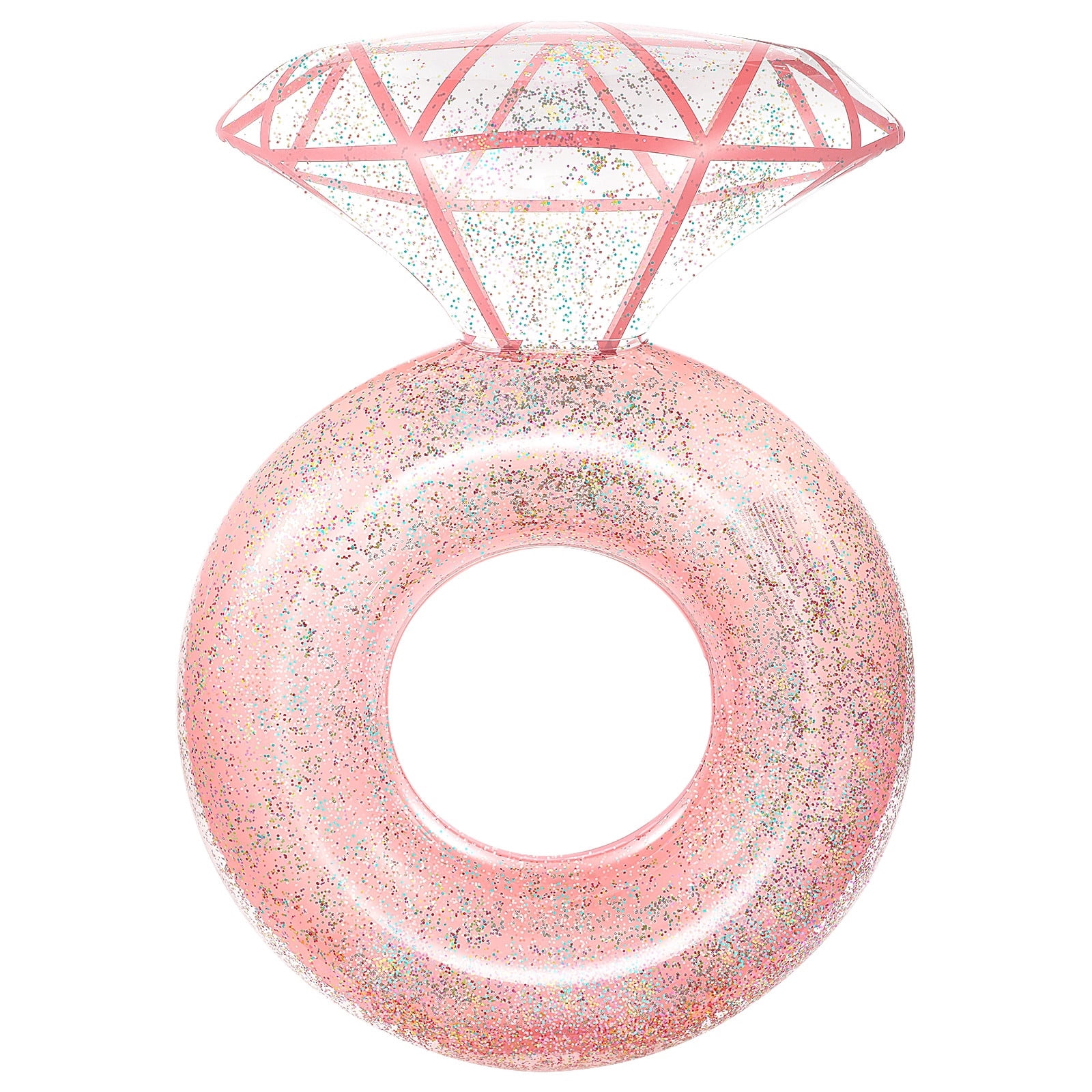 HeySplash Pool Floats for Adults, Inflatable Diamond Ring Pool Float ...