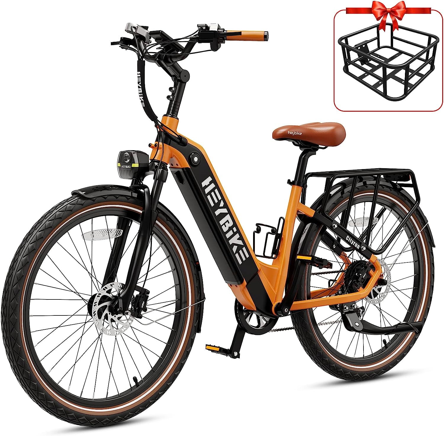 Heybike Cityrun Electric Bike for Adults, 500W Cruiser Electric Bicycle