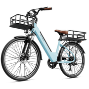 Heybike Cityscape 2.0 Electric Bike for Adults with 500W Motor, 36V 13AH Removable Battery Ebike Class 2, 26" Electric City Commuter Bike for Woman, 7-Speed and Front Suspension Bicycles UL2849