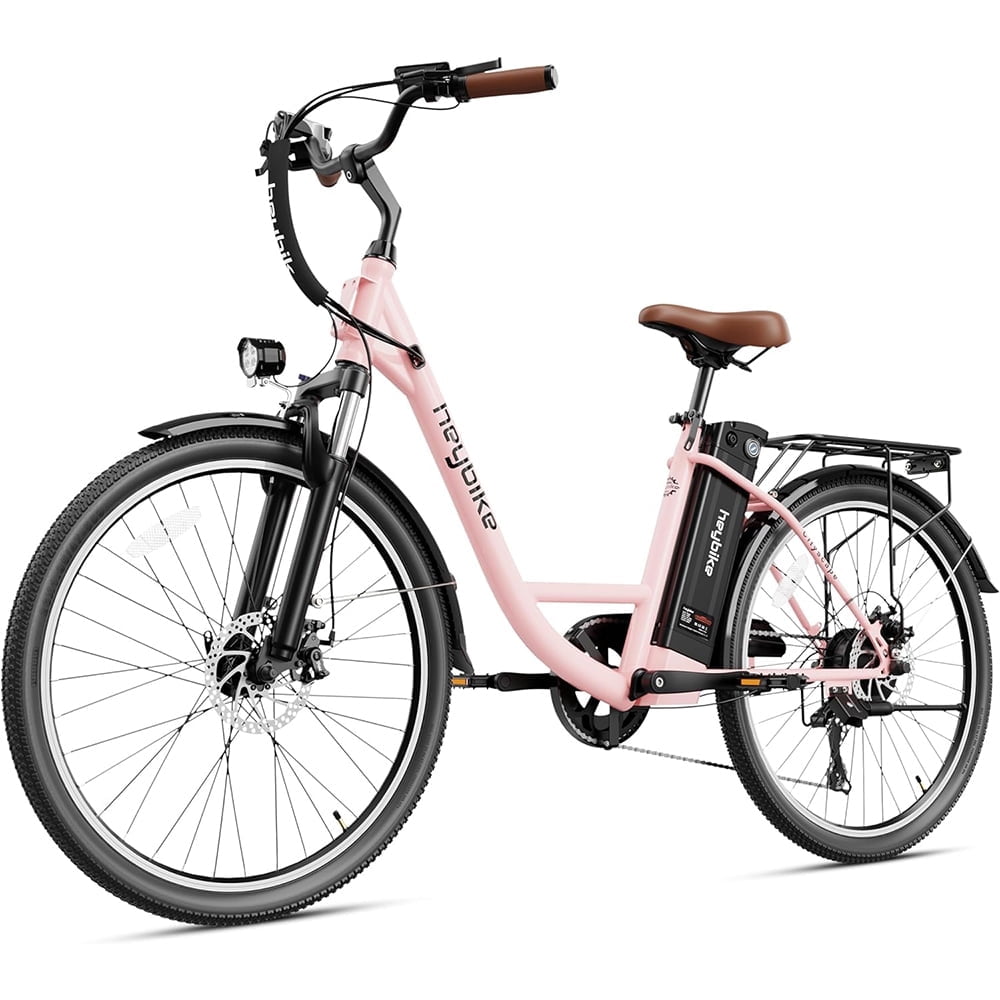 Heybike 350W Cityscape Electric Bike, Adult 7-Speed, Dual