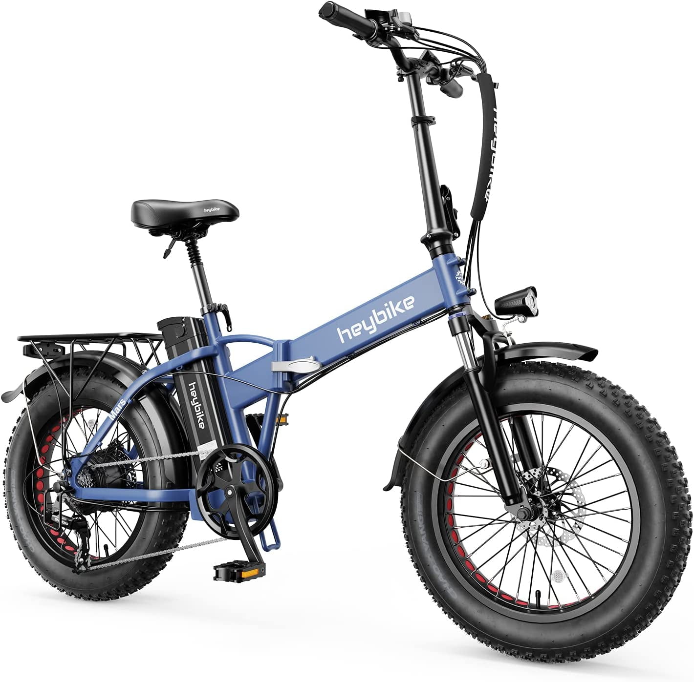 Heybike Mars 500W 20" Fat Tire Foldable Ebike: Removable Battery, Dual ...