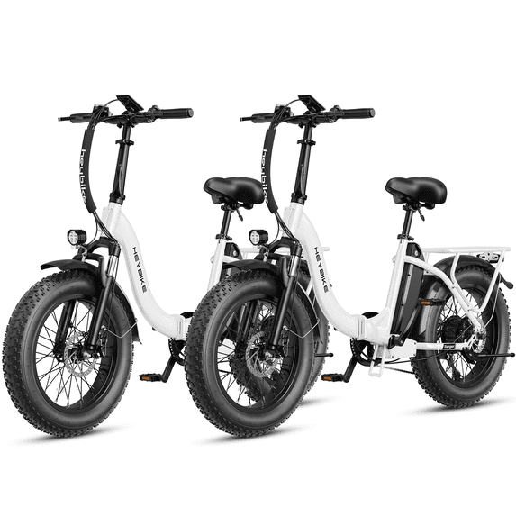 Heybike Ranger 2.0 Electric Bike for Adults, 1400W Peak Motor Foldable Ebike with 600Wh Removable Battery, 20" Fat Tire All-Terrain Electric Bicycle with Front Suspension, UL 2849