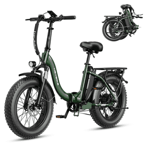 Heybike Ranger 2.0 Electric Bike for Adults, 1400W Peak Motor Foldable Ebike with 600Wh Removable Battery, 20" Fat Tire All-Terrain Electric Bicycle with Front Suspension, UL 2849
