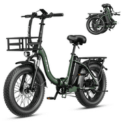 Heybike Ranger 2.0 Electric Bike for Adults, 1400W Peak Motor Foldable Ebike with 600Wh Removable Battery, 20 Fat Tire All-Terrain Electric Bicycle with Front Suspension, UL 2849