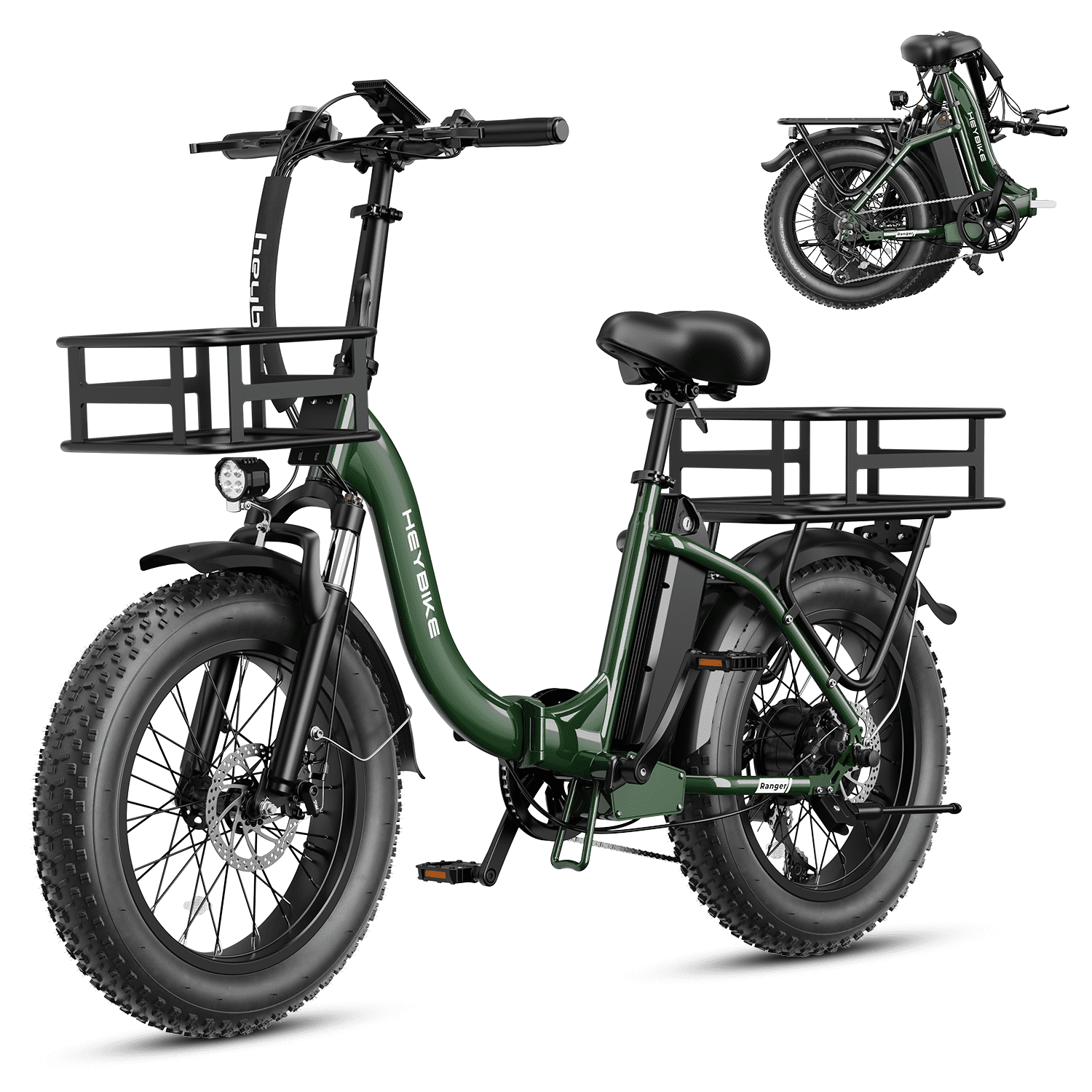 Ioan ranger Heybike Ranger 500W Electric Bike, 48V 15Ah Battery, 20
