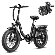 Heybike Ranger 2.0 Fat Tire Electric Bike for Adults with 750W Motor, 600WH Removable Battery Foldable Ebike, Up to 65 Miles, 20" Electric Bicycles with Shimano 7 Speed and Front Suspension