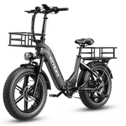 Heybike Ranger S Electric Bike for Adults, 750W Foldable Ebike with 48V 14.4AH Removable Battery, 55 Miles Range, 20" x 4.0 Fat Tire Step-thru Electric Bicycle, 7-Speed Hydraulic Fork, UL2849