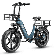 Heybike Ranger S Electric Bike for Adults, 1400W Peak Motor Foldable Ebike, 48V 14.4AH Removable Battery Commuter E-Bike with Hydraulic Brakes, 20" Fat Tire Step-Thru Electric Bicycle, UL2849