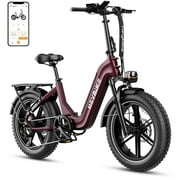 Heybike Ranger S Electric Bike for Adults, 750W Foldable Ebike with 48V 14.4AH Removable Battery, 20" x 4.0 Fat Tire Step-thru Electric Bicycle, 7-Speed Hydraulic Fork