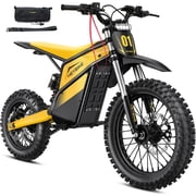 Heybike Villain 4160W Electric Dirt Bike for Adults, 52V 26AH Battery E Dirt Bike with 45 Mph Top Speed, 14"/12" Fat Tire Electric Dirt Bike Age 13+, Off-Road O