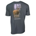 thumbnail image 1 of Heybo Big Buck Adult Short Sleeve T-Shirt (XL,Charcoal), 1 of 4