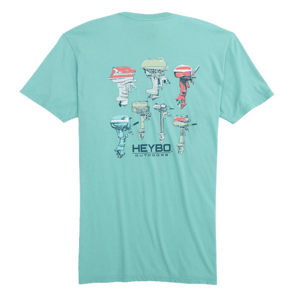 Heybo Outdoors Fishing Vintage Outboards Dedicated To The Pursuit Comfortable and Stylish Unisex T-Shirt Short Sleeve Tee-Large