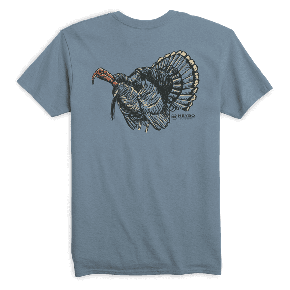 Heybo Outdoors Hunting Longbeard Turkey Dedicated To The Pursuit Comfortable and Stylish Unisex T-Shirt Short Sleeve Tee-XL