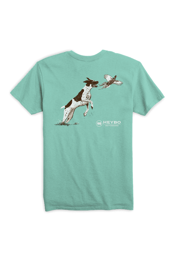 Pheasant Hunting Pointer Rooster Flush Dedicated To The Pursuit Comfortable and Stylish Unisex T-Shirt Short Sleeve Tee-3XL