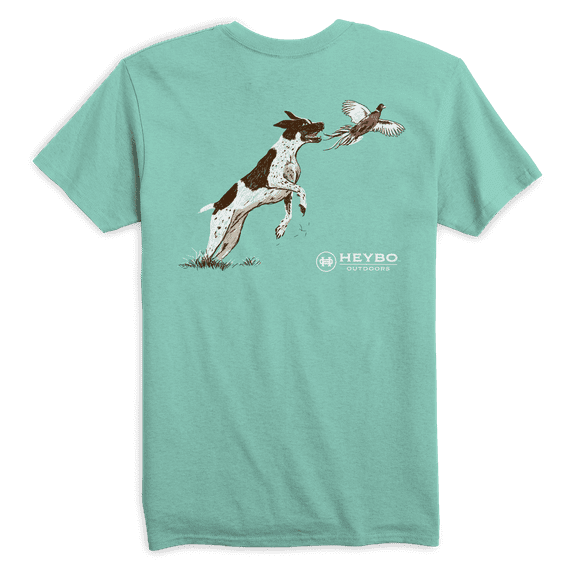 Heybo Pheasant Hunting Pointer Rooster Flush Dedicated To The Pursuit Comfortable and Stylish Unisex T-Shirt Short Sleeve Tee-XXL