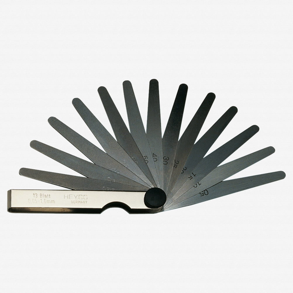 Heyco Feeler Gauges, Metric/SAE, 20 Pieces
