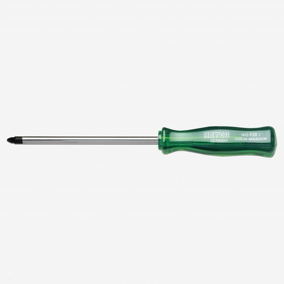 Heyco Pozidriv Screwdriver with Acetate Handle, #2