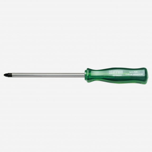 Heyco Pozidriv Screwdriver with Acetate Handle, #2