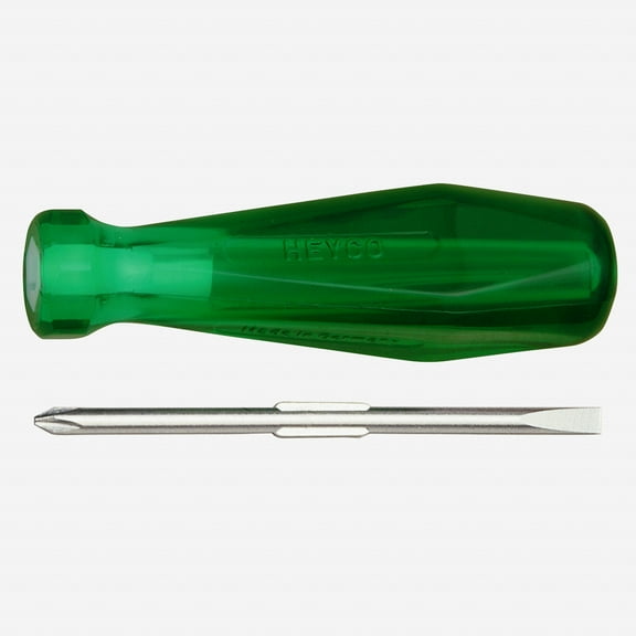 Heyco Reversible Blade Screwdriver, Phillips/Slotted