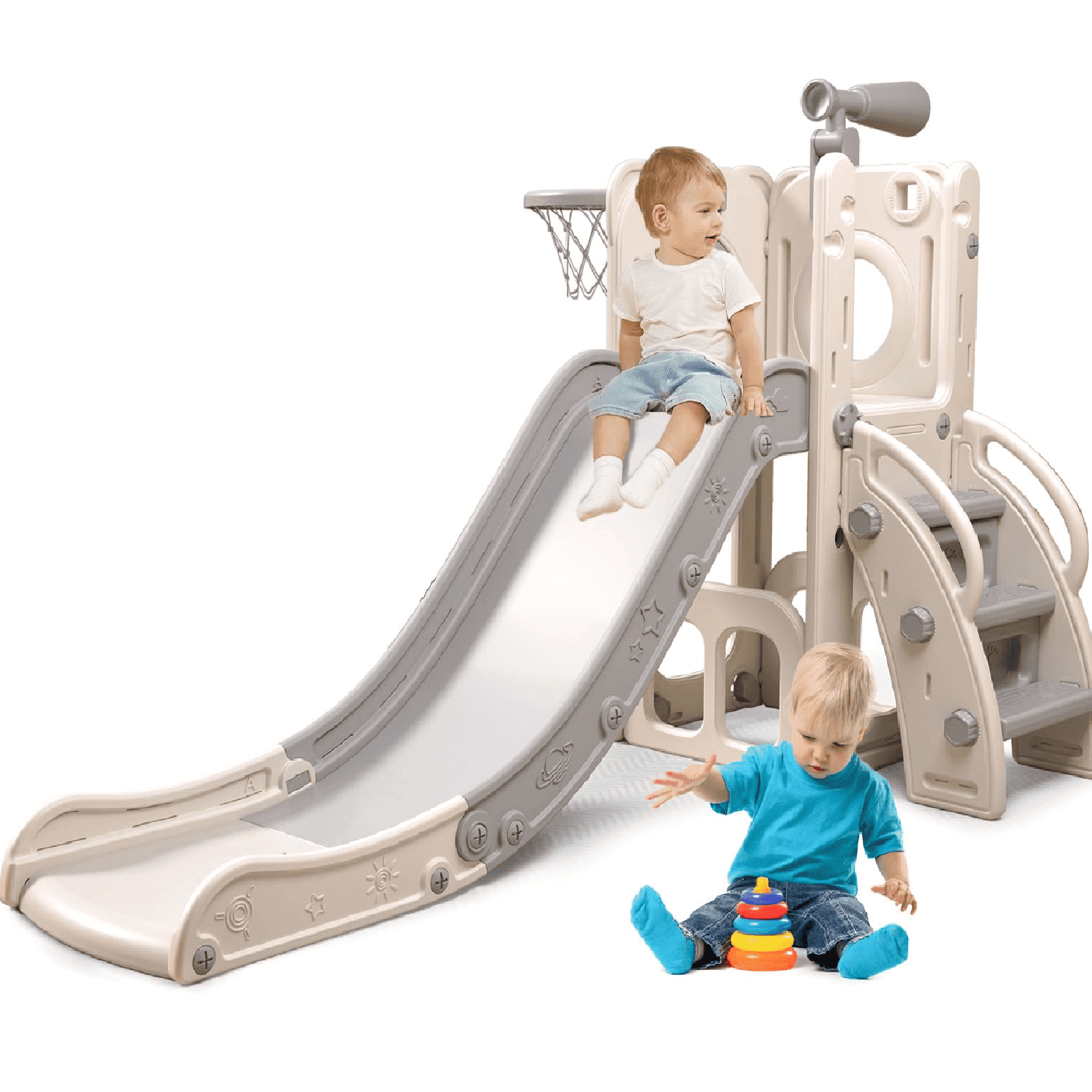 Heyday 6 in 1 Toddler Slide,Climbing Slide for Kids Baby Slide Toy for Toddlers Aged 13  (图1)