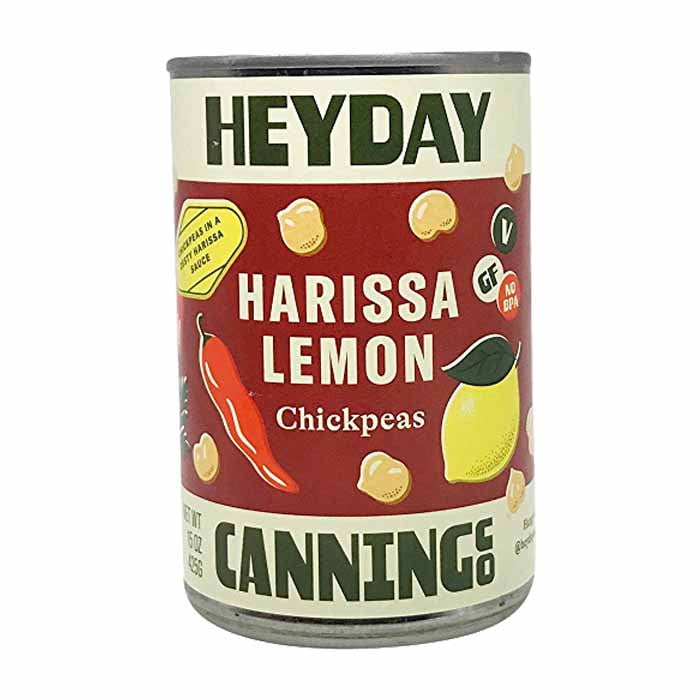Heyday Canning Co Chickpeas Harissa Lemon, 15oz Pack of 6