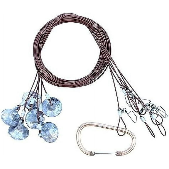 Heyday Outdoors Duck Decoy Rig | 6ft 10oz Tangle-Free PVC-Coated Cable & Weights | Texas Decoy Rig Built for Duck Hunting - 6 Pack$$Other