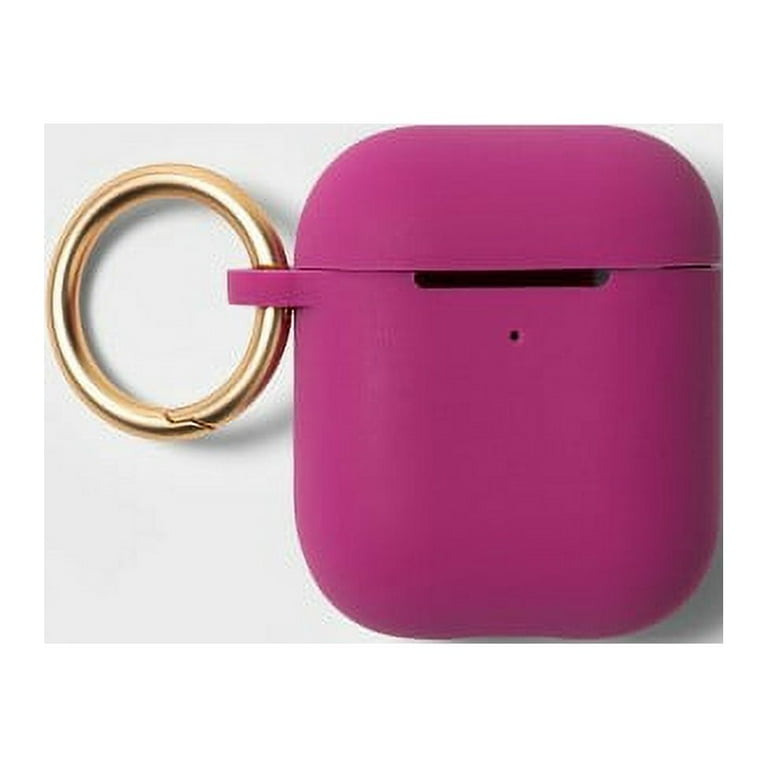 Heyday Silicone Case with Clip for Apple AirPods 1st and 2nd generation Vibrant Orchid