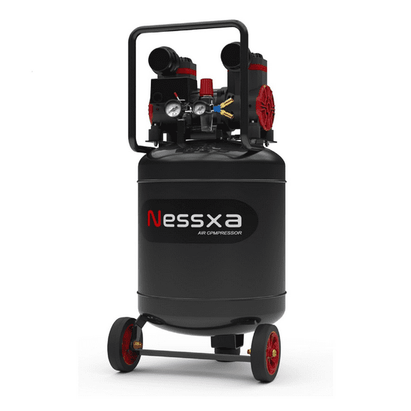 Heyday14 Gallon Portable Air Compressor,2HP Oil Free,Max 115PSI Pressure, 70dB Ultra Quiet Air Compressor Tank for Auto Repair, Tire Inflation, Spray Painting