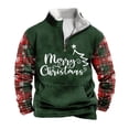 thumbnail image 1 of Heydday Christmas Sweatshirts for Men Graphic, Long Sleeve Mens Sweatshirts with Zipper, Loose Fit Sweatshirts for Men Big and Tall with Kangroo Pockets for Winter, 1 of 8