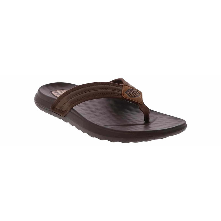 Hey Dude Shoes Mens Size 12 Myers Flip Classic Brown Slip On Thong Sandals HEYDUDE Myers Men main image 2