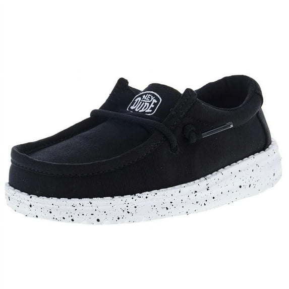 Heydude Wally Slub Toddler Boys' Casual Shoe | 40029-001 Black