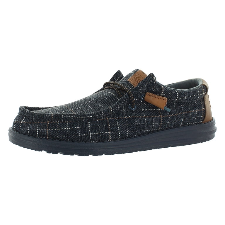 Hey Dude Wally Plaid Mens Shoes Size 9, Color: Navy  display picture 1