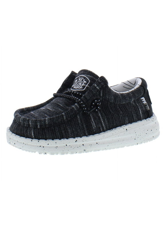 Heydude Wally Stretch Black Toddler Boys' Casual Shoe | 40035-001