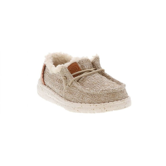 Heydude Wendy Warmth Lined Kids' (5-10) Casual Shoe | 40884-106 Beige