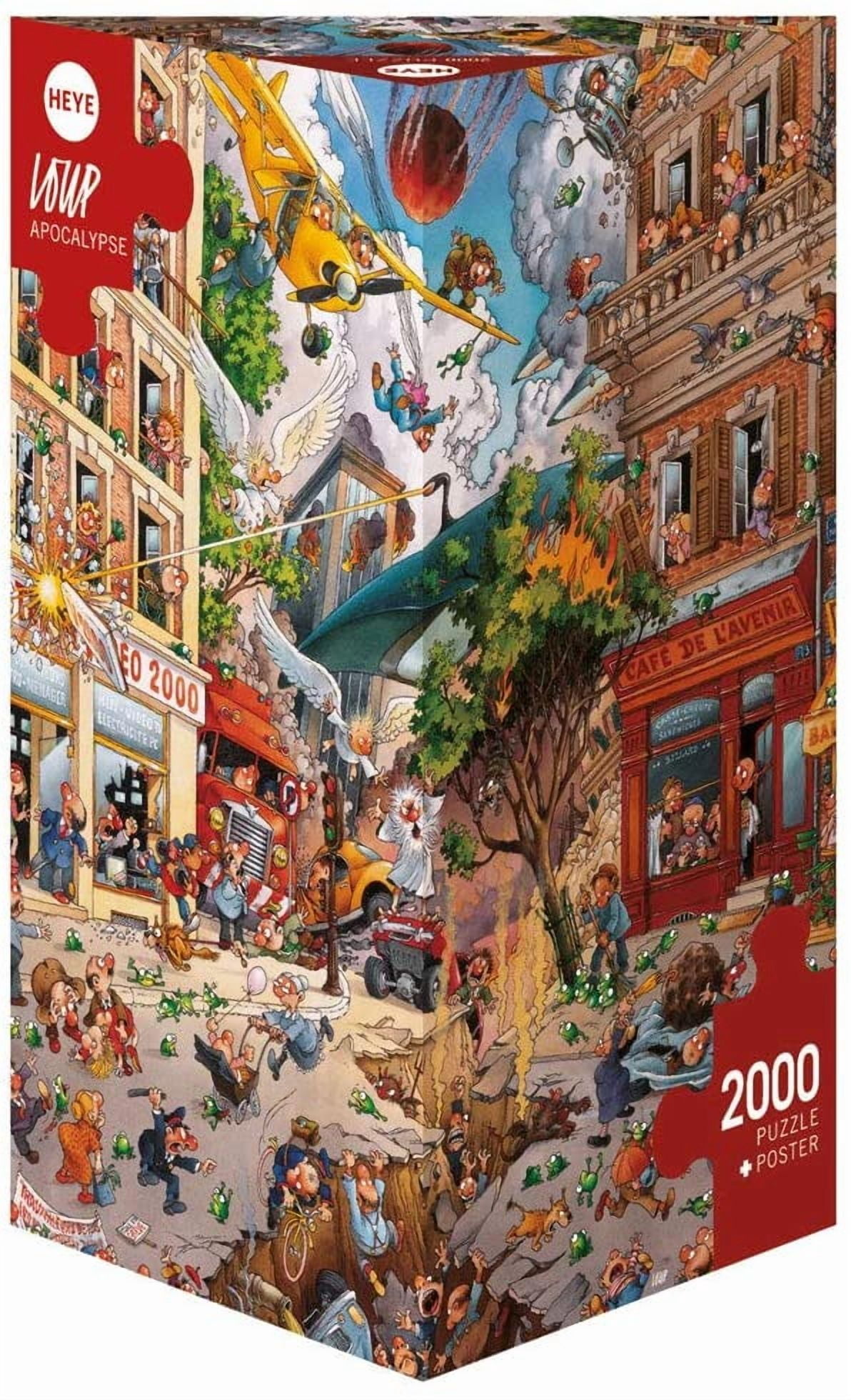 HEYE Puzzle City Of Pop – 2000 Teile Kunst-Puzzle Mit Musik-Thema, Inkl. Poster Für Puzzler Ab 12