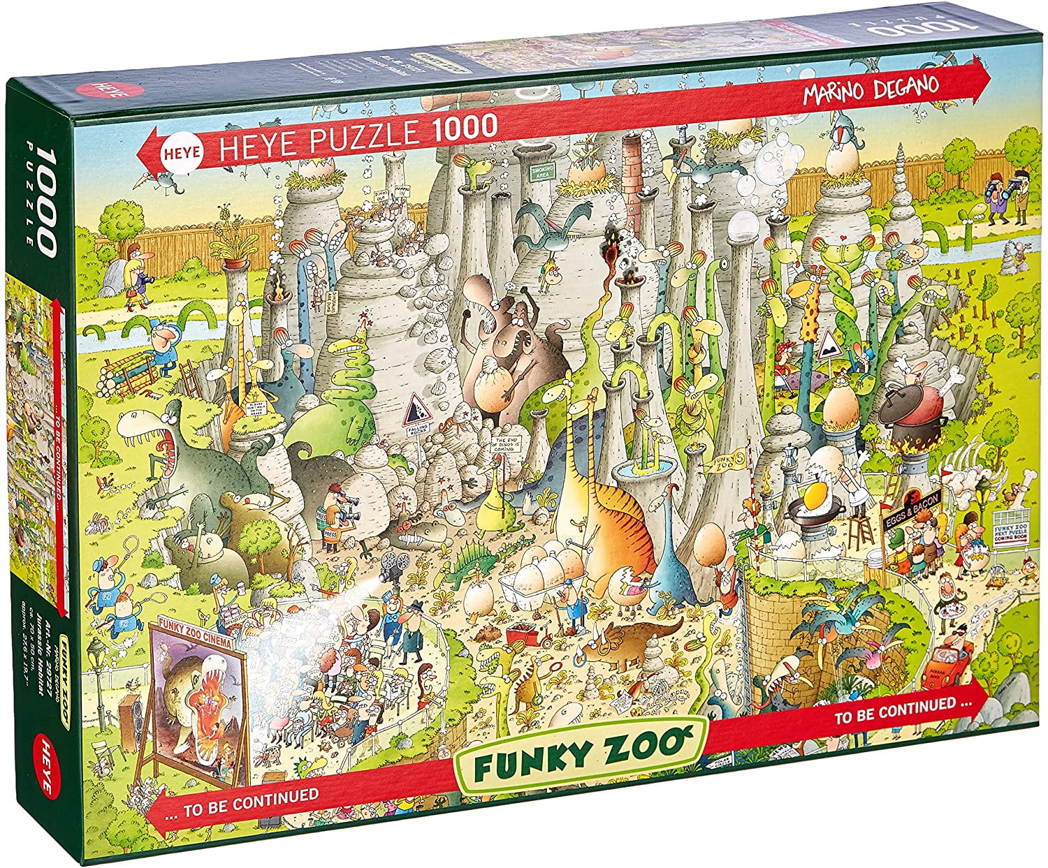 Heye : Puzzle 1000 pcs Funky Zoo / Jurassic Habitat - Walmart.com
