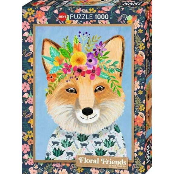 Heye: Floral Friends: Friendly Fox: 1000 Piece Puzzle