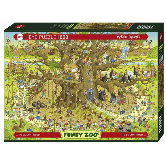 Heye : Puzzle 1000 pcs Funky zoo / Monkey Habitat
