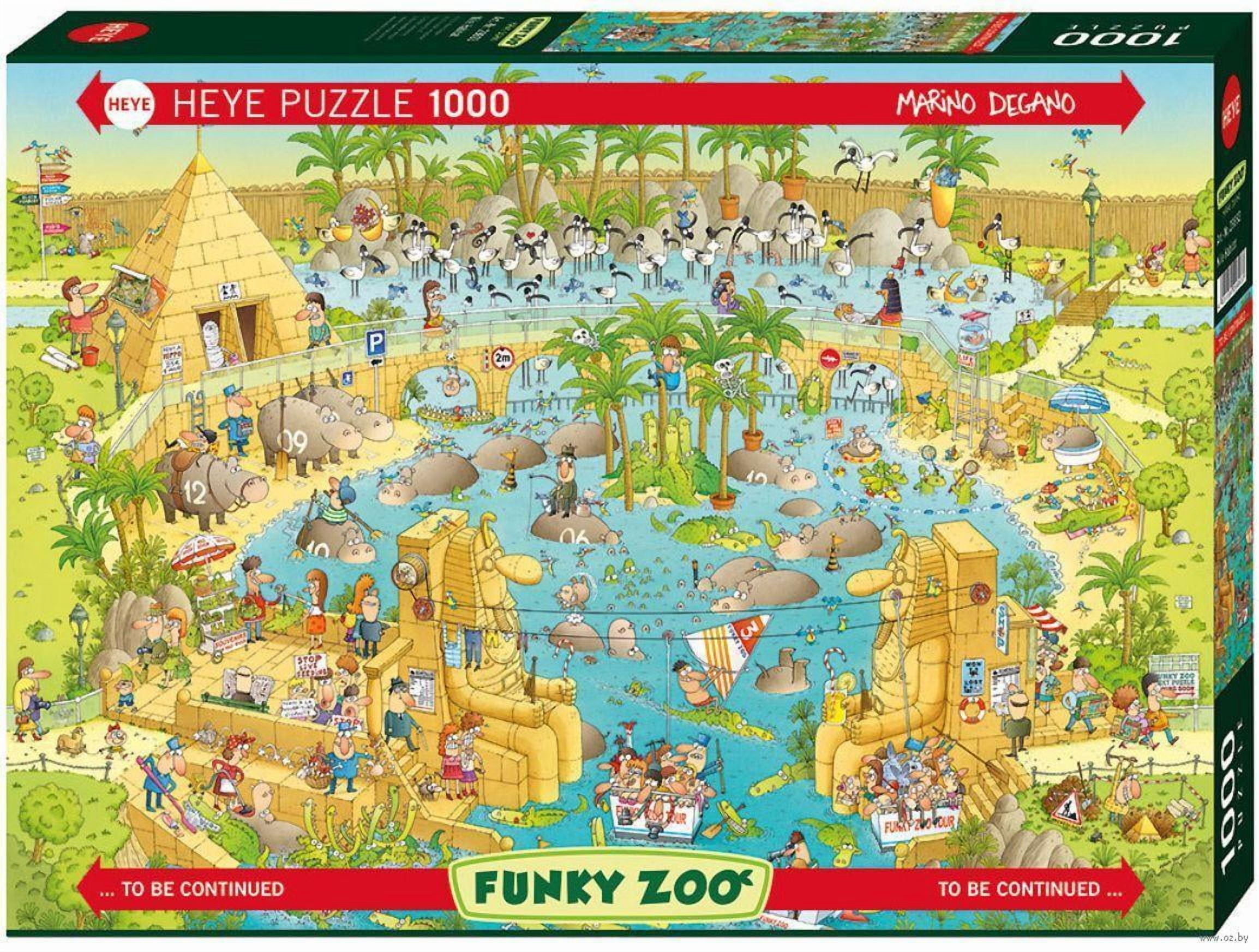 hage♡ Amazon.com: Heye : Puzzle 1000 pcs Funky Zoo/Habitat