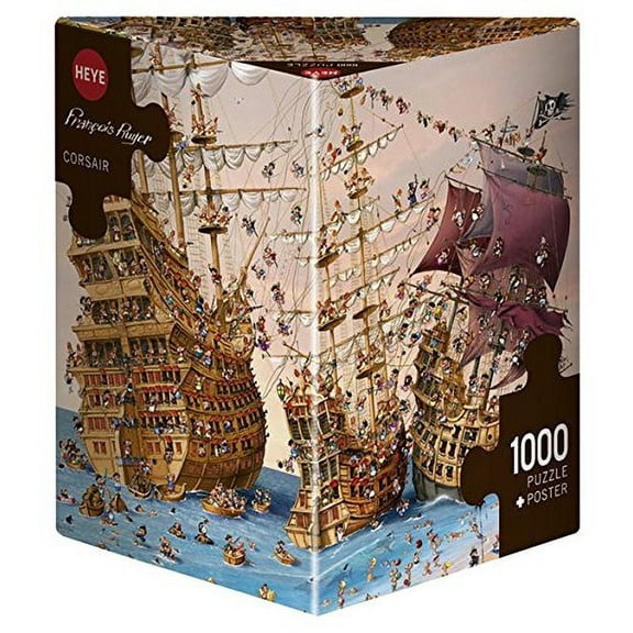 Heye Corsair 1000 Piece Jigsaw Puzzle in Triangular Box