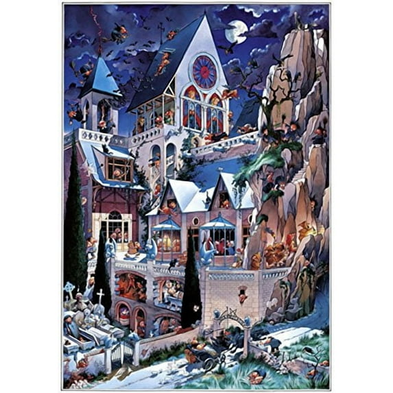 Heye Puzzles - Triangular , 2000 Pc - Castle of Horror, Loup