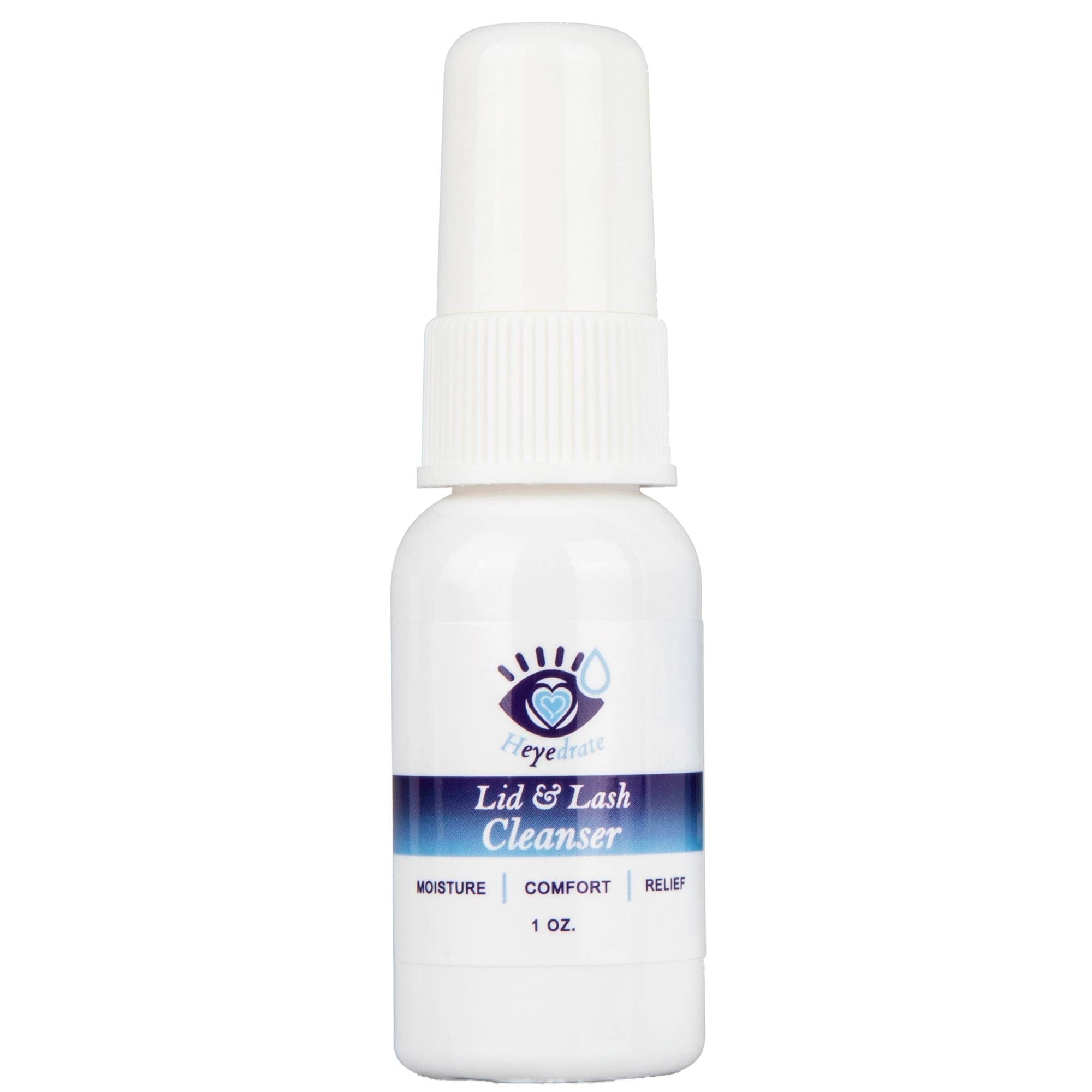 Heyedrate Lid and Lash Cleanser for Eye Irritation and Eyelid Relief, Gentle Hypochlorous Acid Eyelid Cleansing Spray (1 ounce)